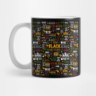 I Am Black History Month Pattern Mug